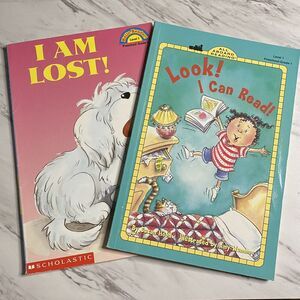 Vintage Childrens Scholastic Books Early Reader Lot of 2